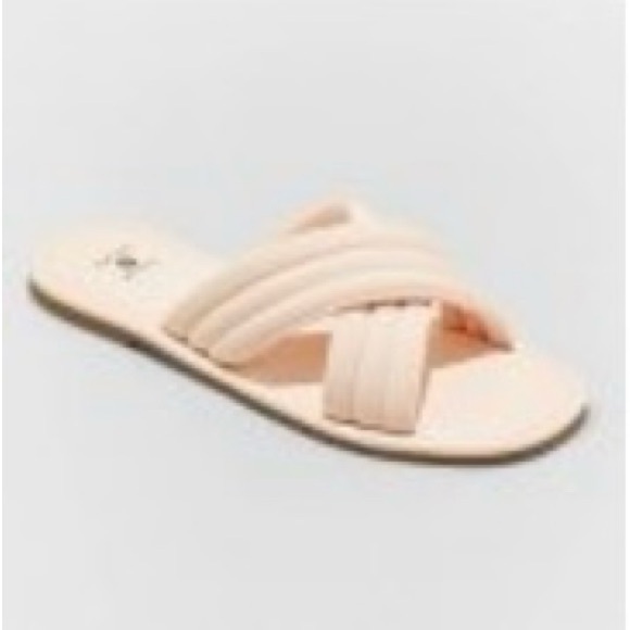 Shade & Shore Maxie Crossband Slide Sandals Size 10 Color Blush - Picture 7 of 7